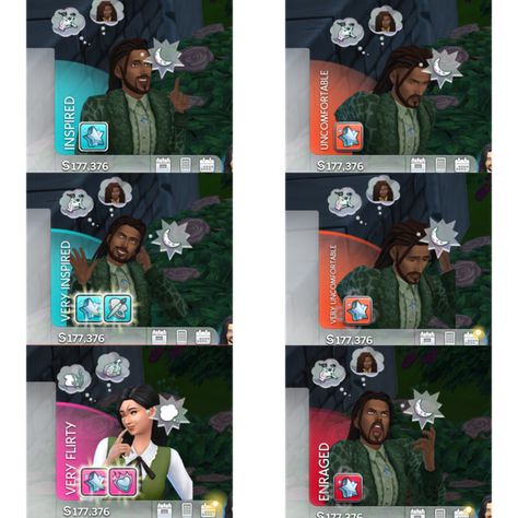 Sims 4 - UI Emotions Pose Overrides | Patreon Sims 4 Cc Default Replacement, Sims 4 Ui Mod, Sims 4 Ui Override, Sims 4 Overrides For Gameplay, Sims 4 Emotions, Sims Selfie Override, Sims4 Emotion Pose, Sims 4 Main Menu Override, Override Sims 4