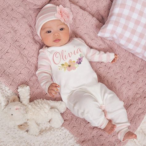 Newborn Homecoming Outfit, Easter Outfit For Girls, Newborn Coming Home Outfit, Baby Coming Home Outfit, Personalized Newborn, Girls Coming Home Outfit