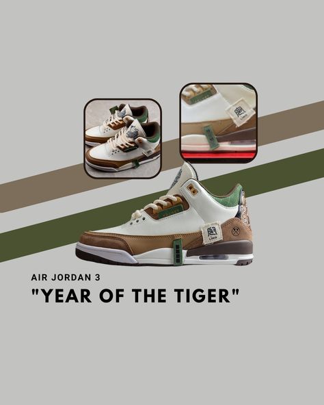 Jeffrey Jordan, Jordan Retro 3, Shoes Ads, Next Shoes, Nike Jordan Retro, Shoes World, Air Jordan 3 Retro, Year Of The Tiger, Creative Idea