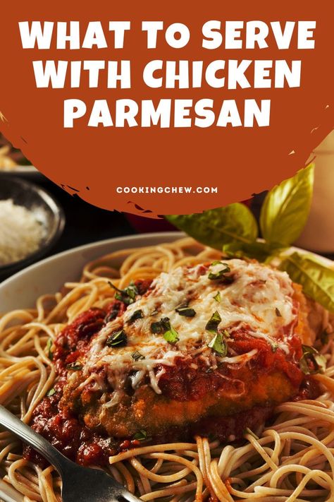 If you want to know what to serve with chicken parmesan, here are some of the best sides for this classic dish. Sides To Go With Chicken Parmesan, What To Serve With Chicken Parmesan, Side Dishes For Chicken Parmesan, Veal Parmesan, Best Sides, Garlic Broccoli, Classic Caesar Salad, Side Dishes For Chicken, Perfect Chicken