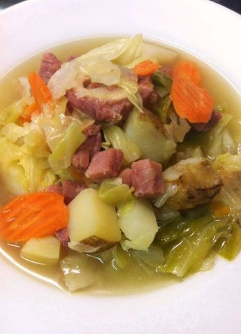 Ham And Cabbage Recipe, Cabbage And Ham, Ham Cabbage, Crockpot Cabbage, Ham And Cabbage Soup, Cabbage Potato Soup, Cooking Lobster, Ham And Cabbage, Boiled Dinner