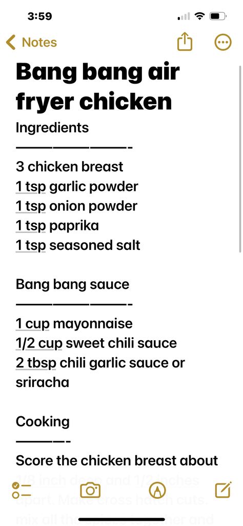 Recipe from eman_inthekitchen on tik tok Chili Garlic Sauce, Tic Tok, Seasoned Salt, Sweet Chili Sauce, Air Fryer Chicken, Sweet Chili, Sriracha, Onion Powder, Mayonnaise