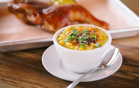 Where to Eat in Springfield, MO Poblano Cream Corn Brulee Recipe, Cream Corn Brulee Recipe, Corn Brulee Recipe, Poblano Cream Corn, Corn Brulee, Cathy Johnson, Poblano Chili, Food Sides, Recipes With Ingredients