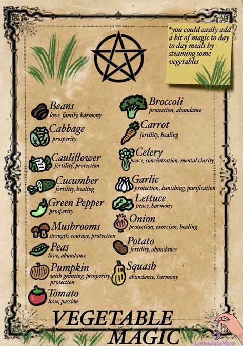 Vegetable Magic - Crohnie Witch Witch Herbs, Green Witchcraft, Magia Das Ervas, Witchcraft Books, Magic Spell Book, Grimoire Book, Wiccan Witch, Eclectic Witch, Wiccan Spell Book