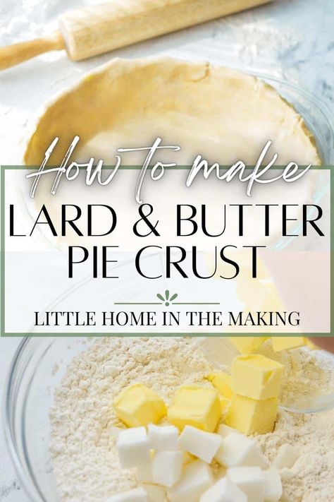 Butter Pie Crust Recipe, Lard Pie Crust, Pie Crust With Butter, Perfect Flaky Pie Crust, Best Pie Crust Recipe, Butter Pie Crust, Flaky Pie Crust Recipe, Pie Crust Recipe Easy, All Butter Pie Crust