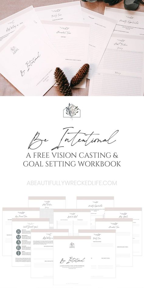 Grab your *FREE* copy of Be Intentional, a vision casting and goal setting workbook for moms who want to be intentional with their time and relationships in 2021. Free download | Free Planner | Free Goal Worksheet | Freebie | Printable | Printable Goals | Goal Setting | New Year's Resolutions | New Year's Goals Vision Casting Worksheet, Yearly Goals Template Free Printable, New Year Resolution Worksheet, Goal Printable Free, New Year Goals Template, Vision Casting, Goal Planner Printable Free, Biblical Homeschooling, Goal Worksheet