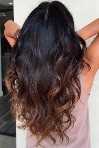 Ways to Take Your Black Ombre Hair to the Next Level ★ See more: http://lovehairstyles.com/black-ombre-hair-color/ Black To Brown Ombre Hair, Black Ombre Hair, Diy Ombre Hair, Ombre Hair Ideas, Black And Blonde Ombre, Black Hair Ombre, Blond Ombre, Black Hair Balayage, Brown Ombre Hair