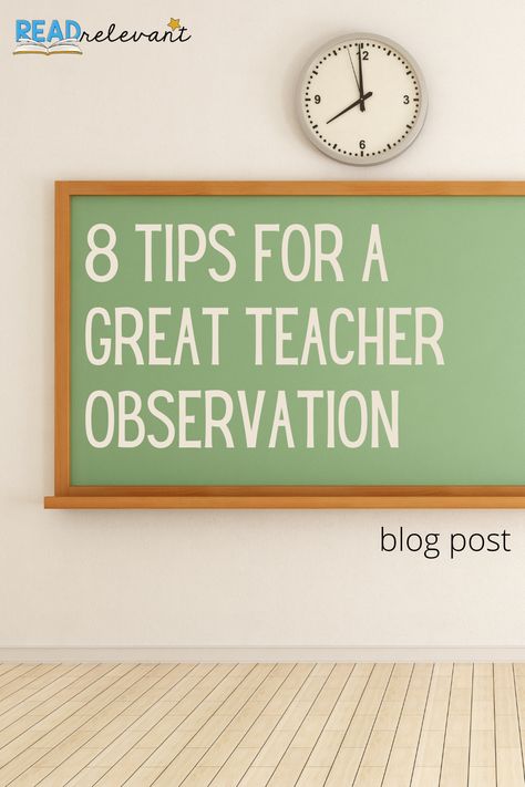 8 tips for a great teacher observation Teacher Observation Lessons, Teacher Observation Checklist, Classroom Observation, Teacher Observation, Digital Lesson Plans, Teacher Evaluation, First Year Teaching, Special Education Elementary, Teacher Technology