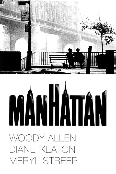 manhattan Manhattan Woody Allen, Manhattan Movie, Manhattan Poster, Woody Allen Movies, Sunday Movies, Mariel Hemingway, How To Be Single, Iconic Movie Posters, Romance Film