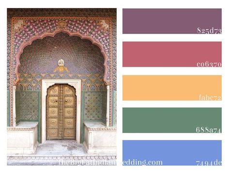 Indian Colour Palette, Indian Wedding Color Schemes, Turkey Architecture, Traditional Color Palette, Bright Wedding Colors, Wedding Color Pallet, Enchanting Forest, Indian Colours, India Colors