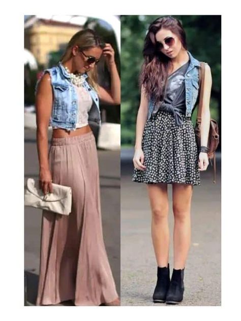 Blue Jean Vest Outfit, Denim Vest Outfit Ideas, Style A Denim Vest, Jean Vest Outfit, Fall Vest Outfits, Vest Outfits Aesthetic, Jean Vest Outfits, Vest Outfit Ideas, 70’s Outfit