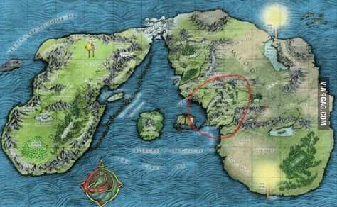 This is the full original map of the Lord of The Rings and The Hobbit world. All the action takes place inside the red circle. Silmarillion Map, Tolkien Map, Map Of Middle Earth, Tom Bombadil, Lord Of Rings, Middle Earth Map, J.r.r. Tolkien, Earth Map, Tolkien Art