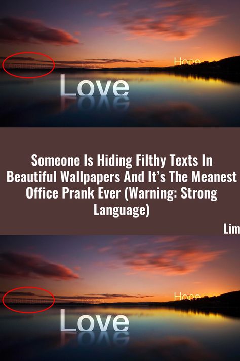 Wallpapers with beautiful sceneries and inspirational quotes have always been popular, but not everyone likes them. That's why a new movement has begun! Office Prank, Office Pranks, Loving Someone, Bored Panda, Beautiful Wallpapers, Peace And Love, Did You Know, Texts, Fun Facts