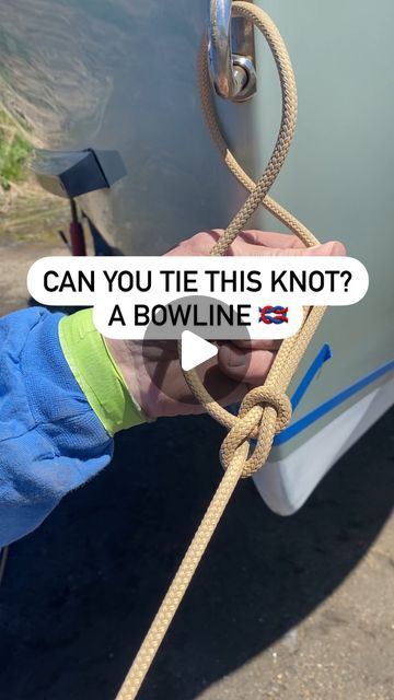 Greg Dolan | Seacoast Specialty Marine on Instagram: "When and why to use a bowline knot 🤔⬇️🪢  A bowline knot is your go-to solution when you need to secure your lines. Whether it’s for docking, mooring, or towing, this trusty knot remains reliable even under heavy loads.  By following the simple steps of ‘rabbit through the hole, around the tree, and back in the hole,’ you’ll have a secure loop that won’t budge but can be easily undone when needed. Perfect for sailing, boating, or any outdoor adventure! ⛵️   Learn how to tie one with this instructional video, and ensure your boat stays safe and secure during any storm or challenge. 🚤  Share this tip with fellow boaters and see if their knot skills are shipshape. 👍🏼  PS: featuring @marlowropes double braid 6mm solid beige.   #bowlinek Boat Knots How To Ties, How To Tie A Hammock Knot, Marine Knots, How To Tie A Knot, Boat Buoy, Bowline Knot, Reef Knot, Best Knots, Knot Tying