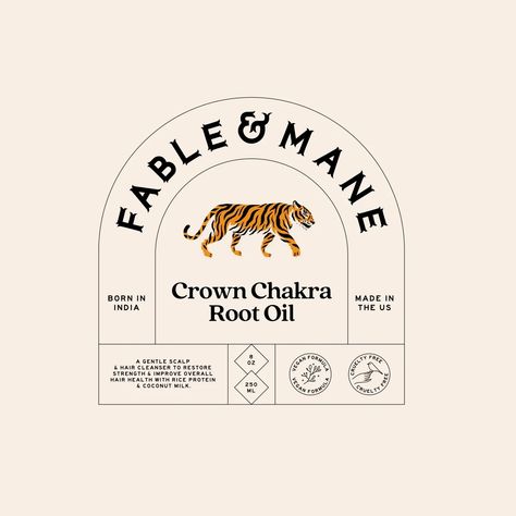 Alphabet | Branding and Packaging for Fable & Mane – Indian Inspired… Indian Beauty Secrets, Room Logo, Indian Logo, Brand Creation, Lucky Dog, Face Sketch, Indian Inspired, Alphabet Design, Modern Branding