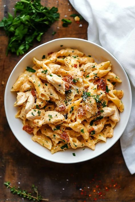 Ditalini Chicken Pasta Recipes, Healthy Marry Me Chicken Pasta, Italian Recipes White Sauce, Marry Me Chicken And Pasta Recipe, Chicken And Pasta With Red Sauce, Marry Me Chicken Recipe Pasta, Marry Me Chicken Pasta Healthy, Merry Me Chicken Recipe Easy, Marry Me Ravioli