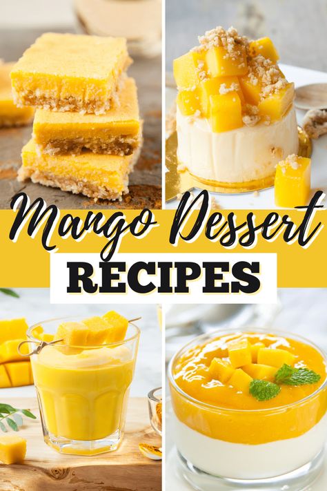 We’ve rounded up 20 amazing mango dessert recipes. From mango trifle to mango cheesecake, there are so many creative ways to enjoy this tropical fruit. Dessert Recipes With Mango, Mango Baking Recipes, Mango Desserts Recipes, Easy Mango Desserts, Mango Delight Dessert, Mexican Mango Dessert Recipes, Mango Puree Recipe Desserts, Mango Cream Cheese Dessert, Healthy Mango Dessert Recipes