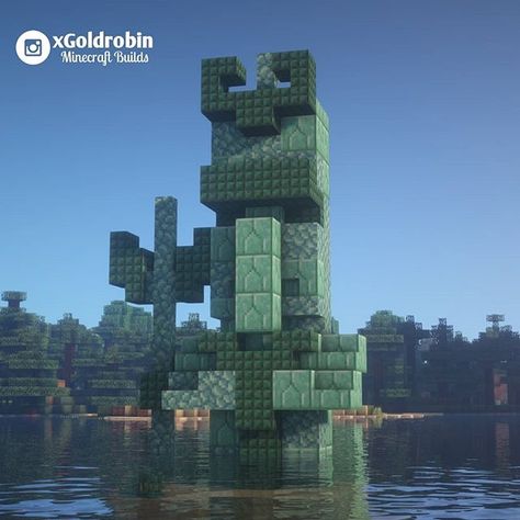 Goldrobin - Minecraft Builder on Instagram: “Villager of the Sea! 🗿 Follow @xgoldrobin for more Minecraft Buildings ideas & designs!…” Minecraft Museum, Minecraft Statues, Minecraft Structures, Goddess Of The Sea, Minecraft Plans, Minecraft Inspo, Minecraft Survival, Minecraft Decorations, Minecraft Pe