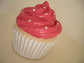 Finished Faux Cupcake How To Make Faux Cupcakes, Plaster Paris, Paris Cupcakes, Faux Cupcakes, Bake Ideas, Faux Cake, Bakery Goods, Miniature Food Tutorials, Food Tutorials