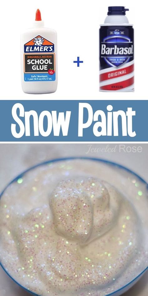 Christmas Kid Activities Crafts, Things To Do With Shaving Cream, Puffy Snow Paint Recipe, Snow Flake Craft For Toddlers, Fluffy Paint Shaving Cream, Winter Themed Gross Motor Activities, Christmas Crafts For Toddlers Preschool Winter Activities, Winter Camp Ideas For Kids, How To Make Snow Paint