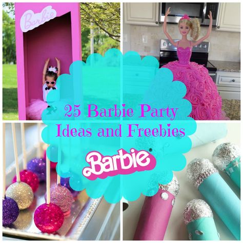 Barbie Fifth Birthday, Barbie Birthday Party On A Budget, Barbie World Birthday Party, Barbie Themed Scavenger Hunt, Barbie Birthday Party Crafts, Barbie Birthday Party Cricut, Barbie Fashion Show Birthday Party, Simple Barbie Party, Barbie Party Ideas For Adults