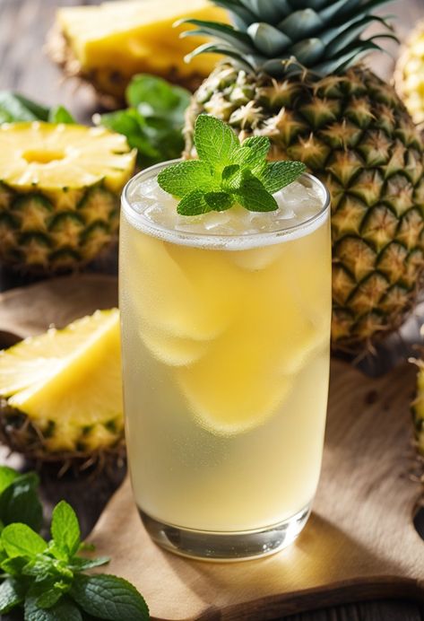 Pineapple Ginger Kombucha Ginger Kombucha Recipe, Pineapple Kombucha, Kombucha Flavors Recipes, Ginger Kombucha, Kombucha Recipes, Ginger Pineapple, Kombucha Flavors, Healthy Beverages, Pineapple Ginger