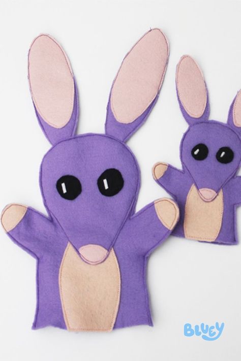 Bob Bilby Puppet, Bob Bilby, Crochet Bob, Moldes Para Baby Shower, Puppet Patterns, 2nd Birthday Party Themes, A Bob, Fourth Birthday, Crafty Diy