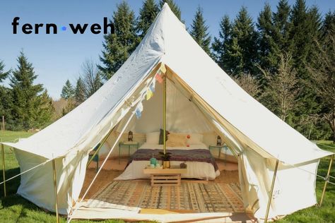 Fernweh canvas bell tent by LiT 5m Bell Tent, Tent Platform, Tent Footprint, Yurt Tent, Canvas Bell Tent, House Tent, Wall Tent, Tent Stove, Tent Stakes