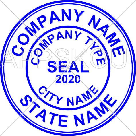 Download Company Seal – Digital Company seals Corporate seals Oval shaped seals QR code seals For seals Address seals Engineer seal Architect seal Land Surveyor seal creator Land Surveyors, Business Stamps, Graphic Design Company, Seal Logo, Cool Roof, Seal Design, Font Names, Edit Text, Font Types