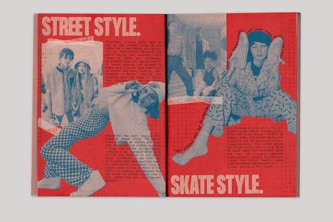 Skate Fashion History - Zine | Behance :: Behance Typography Design Magazine, Vintage Zine Design, Fashion Zine Design, Fashion Publication, Zine Layout, Magazine Website Design, Photography Zine, Skate Fashion, Book Editorial Design