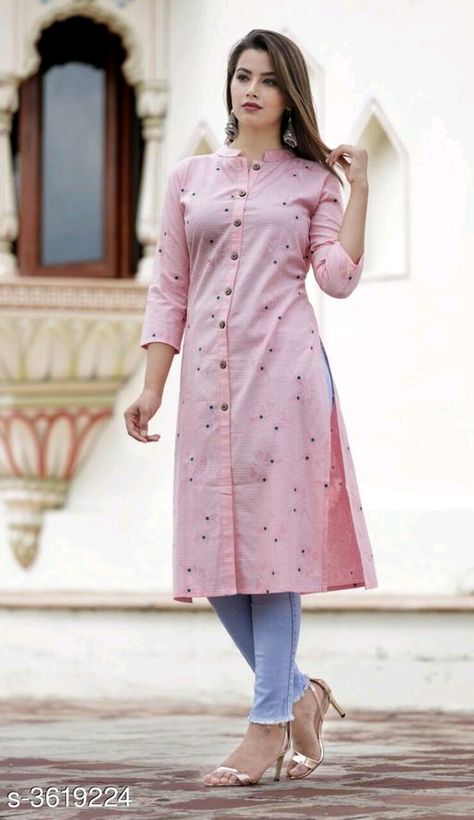 Cotton/Rayon kurti: ₹575 /- free COD whatsapp +919199626046 Ladies Kurti Design, Plain Kurti Designs, Ladies Kurti, Simple Kurta, Indian Kurti Designs, New Kurti Designs, Simple Kurti, Churidar Designs, New Kurti