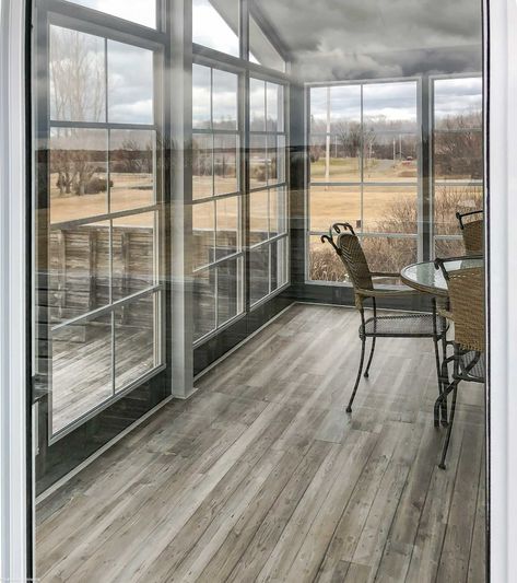 Sunspace Sunrooms | Pickens Siding & Windows Inc. Porch Enclosures, Business Awards, Aluminum Railing, Colourful Living Room, Local Businesses, Exterior Design, Porch, Doors, Siding