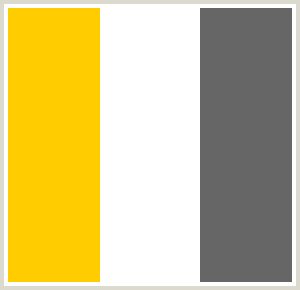 ColorCombo112 - ColorCombos.com color palettes, color schemes, color combos with hex colors codes #FFCC00, #FFFFFF, #666666 and color combination tags DOVE GRAY, GRAY, GREY, ORANGE YELLOW, TANGERINE, WHITE. White Bedroom Set Furniture, Yellow Color Combinations, Room Color Combination, White Exterior Houses, Black Rooms, Black Living Room, White Bedroom Furniture, House Color, Hex Color Codes