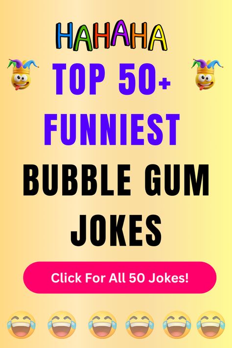 Check Out The Top 50+ Funny Bubble Gum Jokes And Puns. Click For All 50+ Hilarious Bubble Gum Jokes! Gum Puns, Funny Bubbles, Poop Jokes, Jokes And Puns, Birthday Puns, Blue Cheer, Game Stick, Dubble Bubble, 10 Funniest