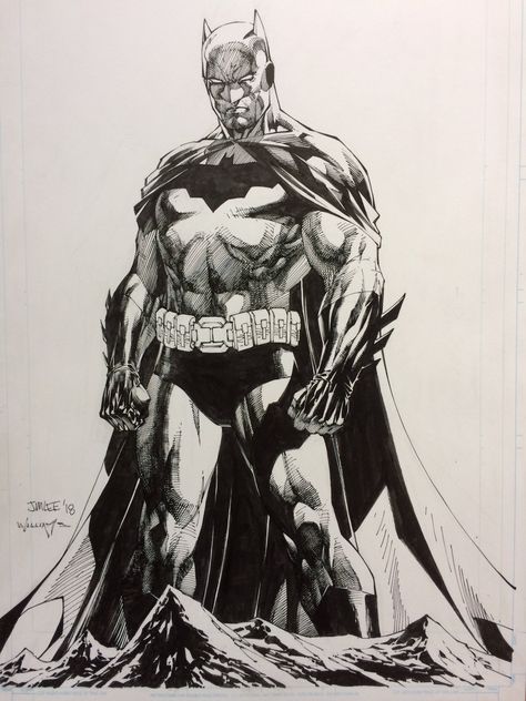 Batman Cover, Jim Lee Batman, Art Adams, Jim Lee Art, Batman Drawing, Superhero Coloring, Action Comics, Batman Poster, Univers Dc