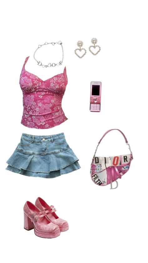 #BEAUTY, #RELATIONSHIPS #Fashion #Animals #Outfits #Winter Outfits #Animals Cool Outfit Ideas, Cool Outfit, Fasion Outfits, Cute Lazy Day Outfits, 2000s Fashion Outfits, Y2k Pink, Fashion Diy, Pink Summer, Fashion Design Clothes