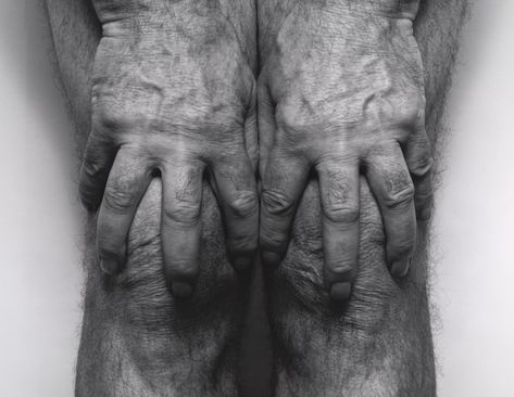 John Coplans. Hands Spread on Knees. 1985 | MoMA On Knees, Henri Cartier Bresson, Body Photography, Gelatin Silver Print, Contemporary Photographers, A Level Art, Contemporary Photography, Global Art, British Artist