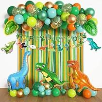 Dinosaur Birthday Decorations, Dinosaur Baby Shower Theme, Dinosaur Party Decorations, Dinosaur Party Supplies, Dinosaur Birthday Party Decorations, Dinosaur Balloons, Jungle Theme Parties, Boy Birthday Decorations, Ideas Cumpleaños