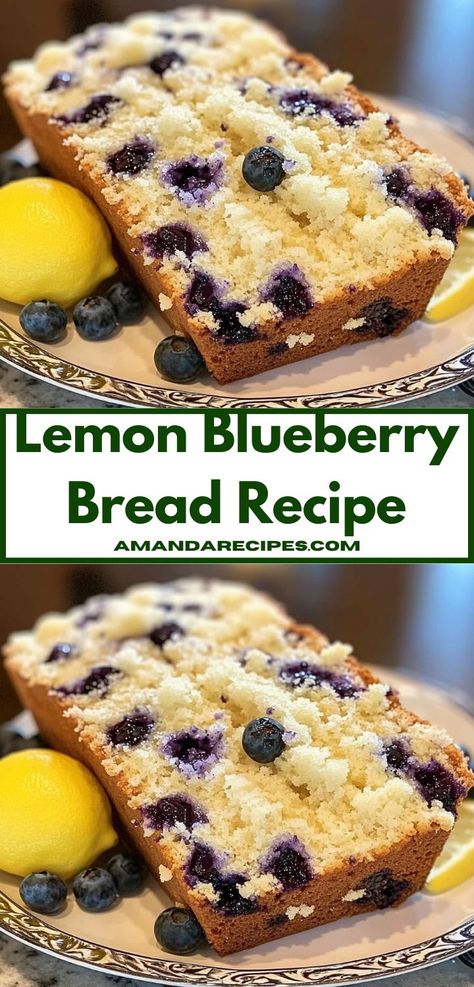 Looking for a refreshing twist on classic bread? Try this Lemon Blueberry Bread Recipe, where tangy lemon meets sweet blueberries in a light, fluffy loaf. Perfect for satisfying your sweet cravings while being easy to make! Blueberry Loaf Bread, Lemon Blueberry Bread Recipe, Blueberry Lemon Loaf, Blueberry Bread Recipe, Lemon Blueberry Loaf, Lemon Loaf Recipe, Blueberry Loaf, Lemon Blueberry Bread, Dessert Simple