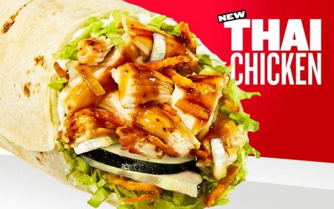 Thai Chicken Wraps Jimmy Johns, Jimmy Johns Thai Chicken Wrap Recipe, Copycat Jimmy Johns Thai Chicken Wrap, Jimmy Johns Thai Chicken Wrap, Jimmy John’s Thai Chicken Wrap Recipe, Thai Satay, Thai Chicken Wraps, Asian Chicken Wraps, Thai Chicken Lettuce Wraps