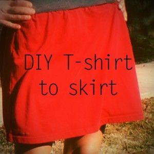 Shirt To Skirt, Clothing Reconstruction, Shirt Craft, Shirt Crafts, T Shirt Tutorial, Shirt Tutorial, How To Make Skirt, Diy Skirt, Recycled T Shirts