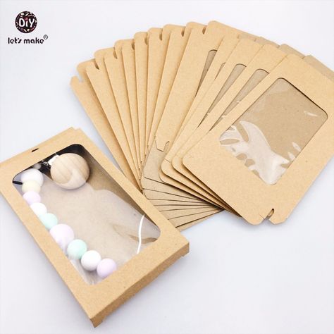 Kraft Paper Wedding, Kraft Packaging, Baby Teether Toys, Wrapping Jewelry, Paper Wedding, Teether Toys, Baby Teethers, Packaging Supplies, Packing Boxes