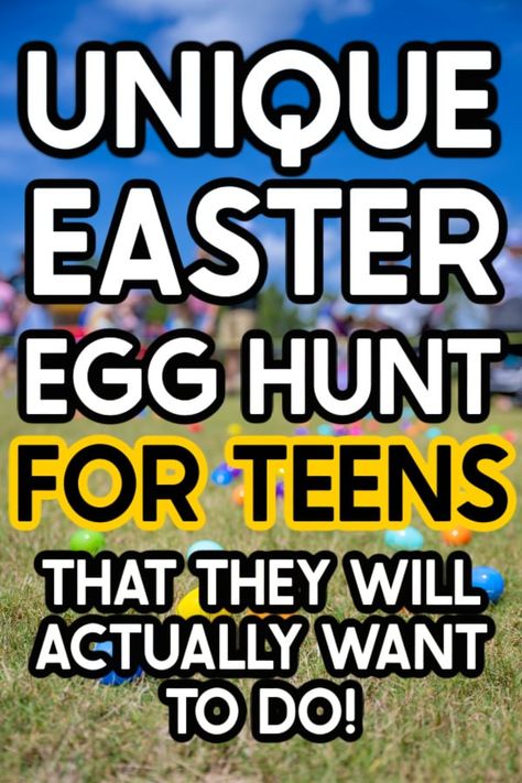 Easter Egg Treasure Hunt Ideas, Scavenger Hunt Easter Basket, Cool Easter Egg Hunt Ideas, Teen Egg Scavenger Hunt, Night Easter Egg Hunt, Egg Hunting Ideas, Qr Code Easter Egg Hunt, Easter Basket Scavenger Hunt For Teens, Teen Easter Egg Scavenger Hunt