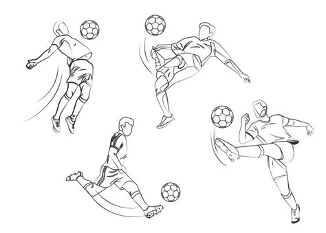 Soccer player with the Soccer ball line drawing | Amazing Tashaa Soccer Pose Reference, Soccer Poses Drawing, Captain America Comic Art, Football Reference, Football Player Drawing, Soccer Poses, Drawing Amazing, Soccer Drawing, Football Poses