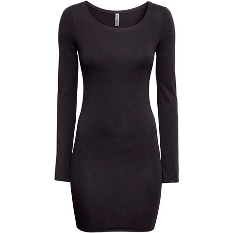 H&M Jersey dress (91 VEF) ❤ liked on Polyvore featuring dresses, h&m, black, hm, jersey dress, short jersey dress, long sleeve cotton dress, long sleeve jersey dress and cotton jersey dress Long Sleeve Jersey Dress, Slim Bodycon Dress, Black Dress With Sleeves, Black Knit Dress, H&m Shorts, Hm Dress, Plus Dresses, Latest Fashion For Women, Featuring Dress