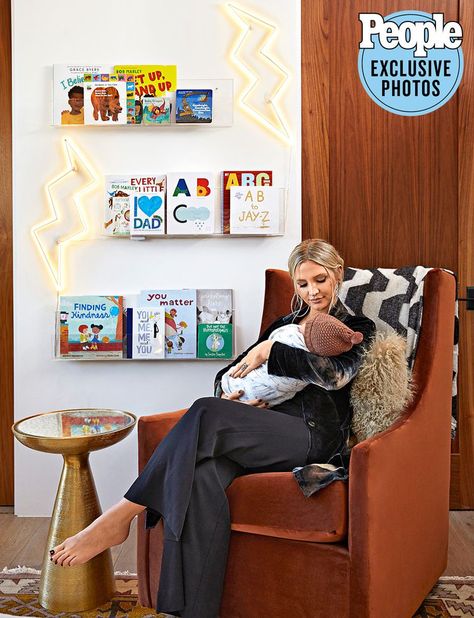 Inside Ashlee Simpson Ross' Nursery for Son Rock Nursery Theme, Rock N Roll Nursery Boys, Rock N Roll Aesthetic Bedroom, Rock And Roll Aesthetic Room, Rock And Roll Nursery, Rock N Roll Nursery, Rock N Roll Bedroom, Music Themed Nursery, Rock And Roll Aesthetic