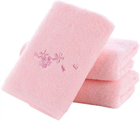 Amazon.com: flower towels: Home & Kitchen Pink Hand Towels, Bathroom Pink, Hand Towels For Bathroom, Towels For Bathroom, Travel Towel, Hair Towel, Pink Bathroom, Decorative Towels, Bathroom Set