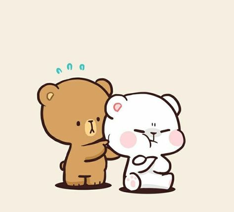 Agenda Digital, Mocha Bear, Bubu Dudu, Milk & Mocha, Bear Drawing, Cute Bear Drawings, Cute Cartoon Images, Cute Couple Wallpaper, Cartoons Love