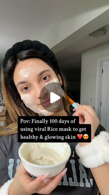 Rice Mask For Face Recipe, Rice Starch Face Mask, Rice Mask Recipe, Rice Flour Hair Mask, How To Make Rice Face Mask At Home, Rice Face Mask For Clear Skin, Rice Powder Face Mask, Rice Mask For Face, Rice Water Face Mask