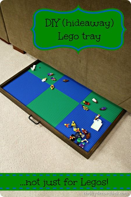 Lego Storage Diy, Lego Tray, Lego Table Diy, Lego Organization, Craft Table Diy, Lego Table, Lego Room, Thrifty Decor, Lego Storage